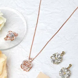 JOKER & WITCH Gold-Plated Stone-Studded Jewellery Set-picture-41