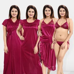 Be You Pack Of 6 Maxi Wrap Nightdress-image-46