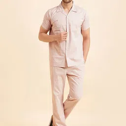 Sweet Dreams Rose Geometric Printed Pure Cotton Night suit-picture-37