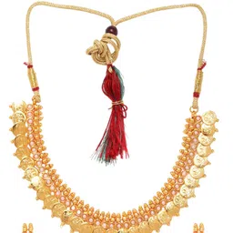 Anouk Gold-Plated Coin Beaded Jewellery Set image 2