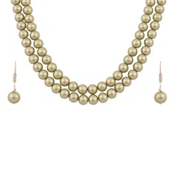 RATNAVALI JEWELS Silver-Plated Jewellery Set image 1