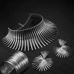 Peora Silver-Plated Jewellery Set image 1