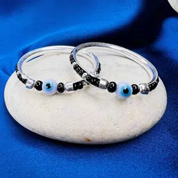 Arte Jewels Girls Set Of 2 925 Sterling Silver Bangles image 1