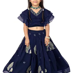 BAESD Girls Embroidered Ready to Wear Lehenga and Choli-picture-34
