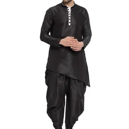 Sydney Heights Asymmetric Regular Straight Kurta with Dhoti Pants image 1