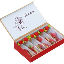 eCraftIndia Red Message Bottle Wooden Box Set-picture-29