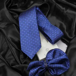 kavove KOVOVE Men Blue Self Design Accessory Gift Set-picture-21