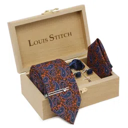 LOUIS STITCH Men Necktie Silk Accessory Gift Set-image-5