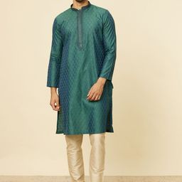 Manyavar Ethnic Motifs Printed Regular Kurta with Pyjama-picture-24