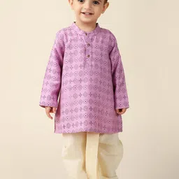 Fabindia Infants Boys Ethnic Motifs Printed Straight Kurta With Dhoti Pants-picture-44