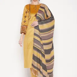 Zigo Ethnic Motifs Embroidered Mirror Work Kurta with Palazzos & Dupatta-picture-22