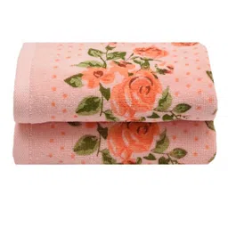 RANGOLI Set Of 2 Floral Printed 450 GSM Hand Towels image 2
