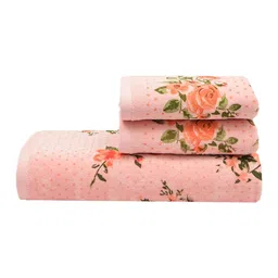 RANGOLI Set Of 3 Solid Pure Cotton 450 GSM Towel Set image 2