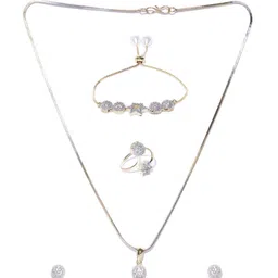 YouBella Gold-Plated Stone Studded Jewellery Set image 2