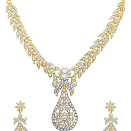 Sukkhi Gold-Plated AD-Studded Jewellery Set image 2