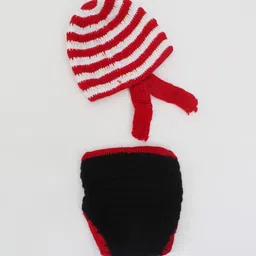 Woonie Infant Kids Black Pirate Featured Handmade Photo Prop Set image 3