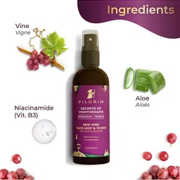 Pilgrim Red Vine Anti Ageing Face Care Kit for Youthful Glow image 2