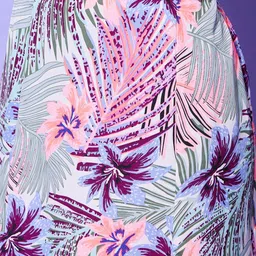 StyleStone Floral Printed Off Shoulder Top & Skirt Co-ords image 3