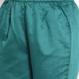 AURELIA Women Red Ethnic Motifs Printed Layered Kurta with Trousers Comes With A Shrug image 3