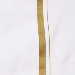 Sethukrishna Boys Green & White Solid Shirt with Dhoti Set image 3