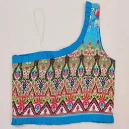 BAESD Girls Ethnic Motifs Printed Ready to Wear Lehenga & Blouse image 4