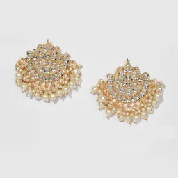 Anouk Gold-Plated Kundan-Studded & Pearl Beaded Jewellery Set image 3