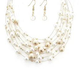 Peora Gold-Plated Artificial Beads Jewellery Set image 3