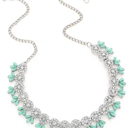 Anouk Green Stone-Studded Jewellery Set image 3