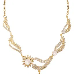 ANIKAS CREATION Gold-Plated Stones Studded Jewellery Set image 3