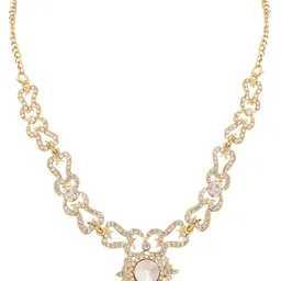 ANIKAS CREATION Gold-Plated Stones Studded Jewellery Set image 3