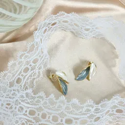 FIMBUL Gold-Plated Contemporary Stud Earrings image 3