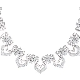 Kord Store Rhodium-Plated AD Studded Jewellery Set image 3