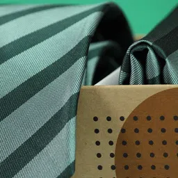 Tossido Men Striped Tie and Pocket Square Accessory Gift Set image 2