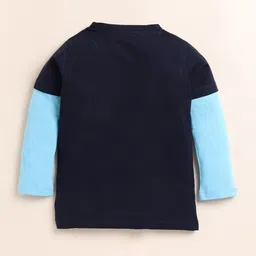 YK Boys Printed Round Neck Long Sleeves Pure Cotton T-shirts with Trousers image 4