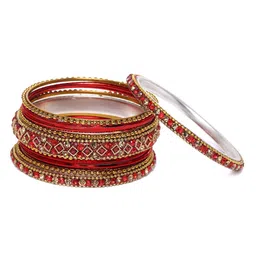 Peora Women Set of 22 Chura Chuda Bangle Set image 4