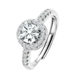 Peora Silver Plated Cubic Zirconia Studded Pendant  Jewellery Set image 5