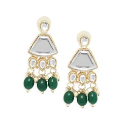 OOMPH Gold-Plated Kundan-Studded & Beaded Jewellery Set image 5