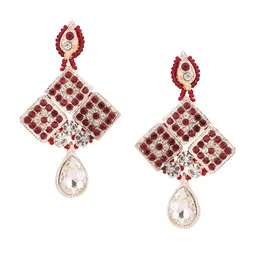 ANIKAS CREATION Gold-Plated Stones Studded Jewellery Set image 4