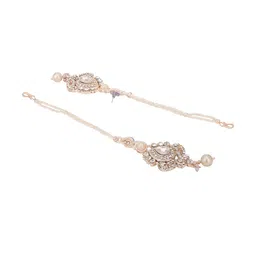 ANIKAS CREATION Gold-Plated Studded Jewellery Set image 4