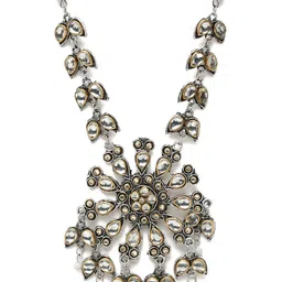 YouBella Silver-Plated Stone-Studded Oxidised Jewellery Set image 4