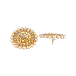 Shoshaa Gold-Plated & White Stone Studded Jewellery Set image 3