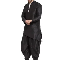 Sydney Heights Asymmetric Regular Straight Kurta with Dhoti Pants image 4