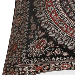 HANDICRAFT PALACE Black & Gold-Toned Set of 2 Square Cushion Covers image 4