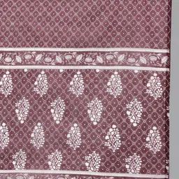 SAABHI Ethnic Motifs Printed Regular Anarkali Pure Cotton Kurta With Palazzos & Dupatta image 4