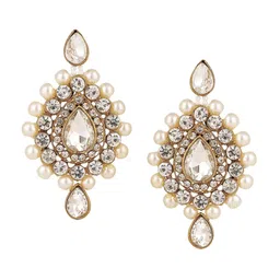 ANIKAS CREATION Gold Plated Necklace With Earring And Maangtika image 5