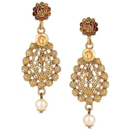 ANIKAS CREATION Gold Plated CZ Studded Jewellery Set image 5