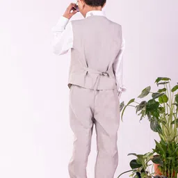 VASTRAMAY Boys Single-Breasted Five-Piece Party Suit image 2