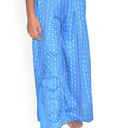 BAESD Girls Ethnic Motifs Printed Regular Thread Work Kurta With Palazzos image 5