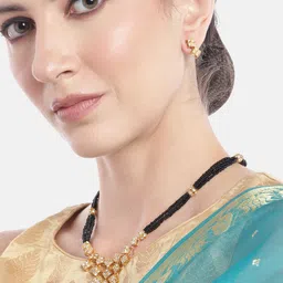 Anouk Women Gold-Plated Beaded Jewellery Set-picture-10