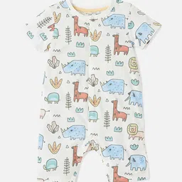 Juniors by Babyshop Set Of 2 Printed Romper with Short Sleeves image 3